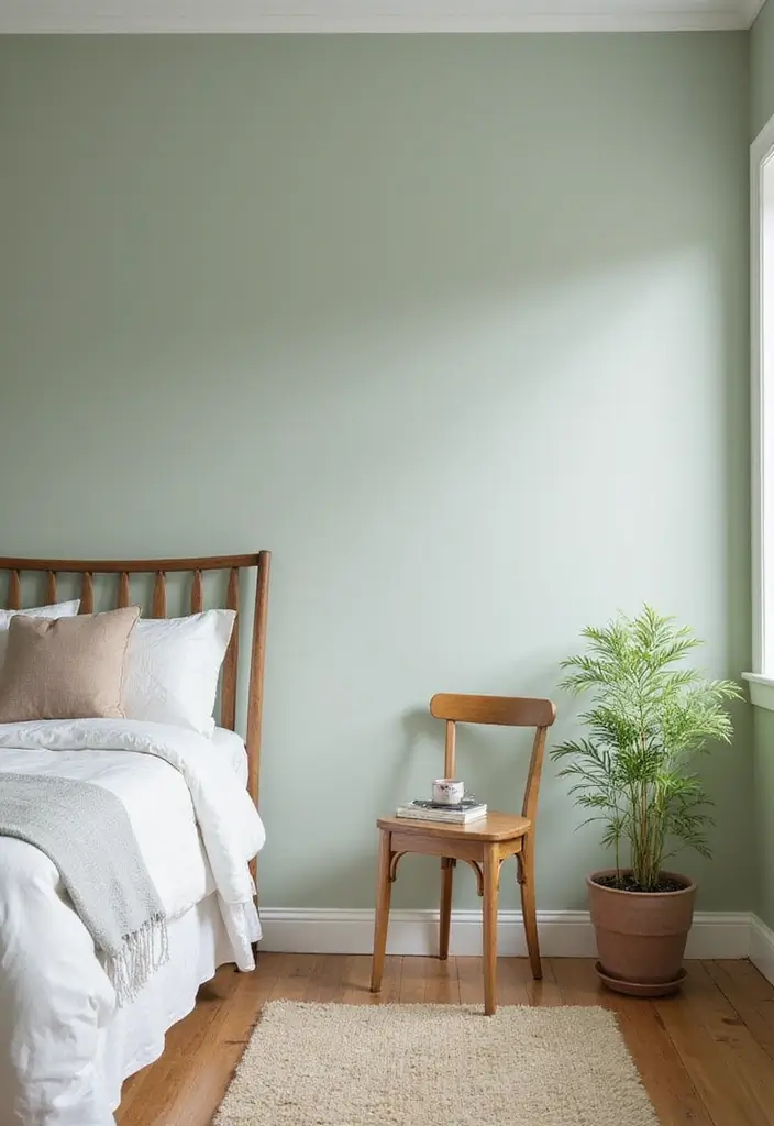 Soft Sage by Benjamin Moore - успокаивающий шалфейно-зеленый оттенок