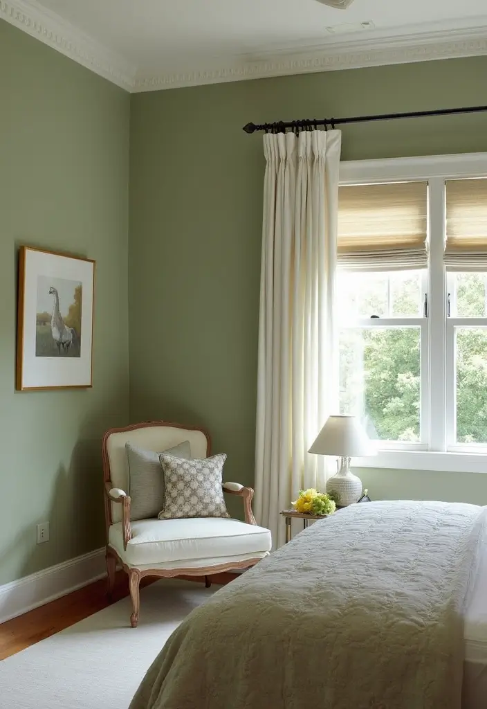 Sage Green from Sherwin-Williams - классический шалфейно-зеленый цвет
