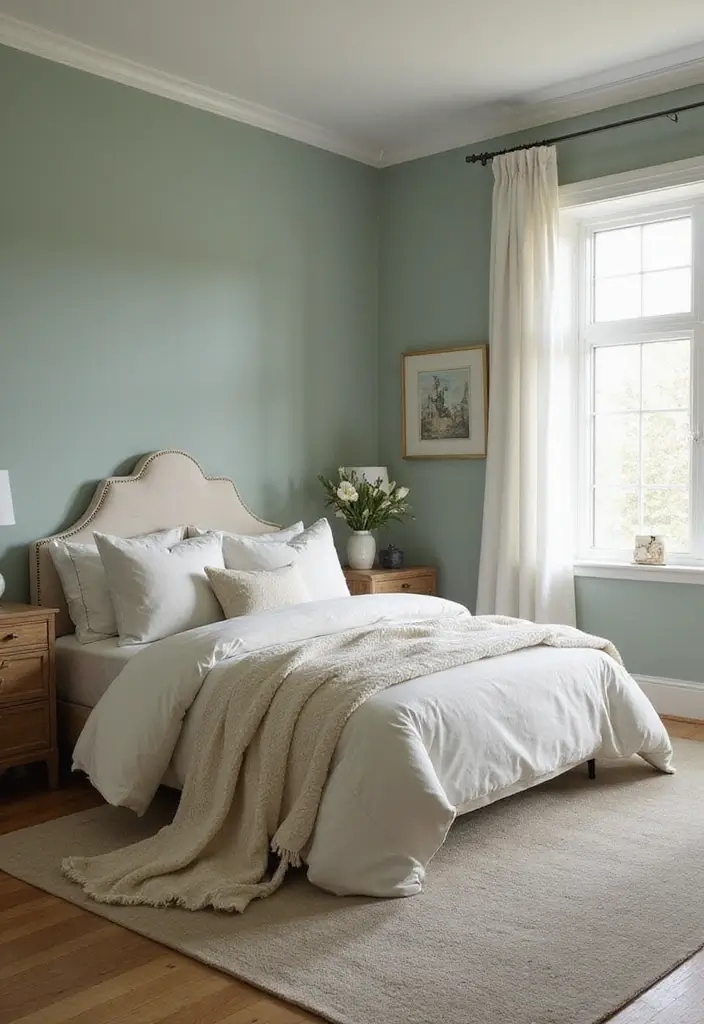 Meadow Sage by Sherwin-Williams - луговой шалфейно-зеленый цвет